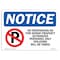 Signmission OSHA Notice Sign, 5" Height, 7" Width, No Trespassing On Fire Dept Sign With Symbol, Landscape OS-NS-D-57-L-14950 - alternate 1